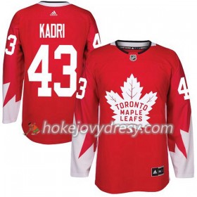 Pánské Hokejový Dres Toronto Maple Leafs Nazem Kadri 43 Červená 2017-2018 Adidas Alternate Authentic